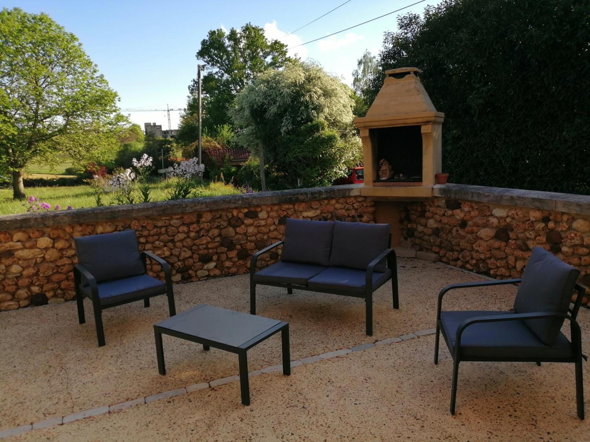 Gite Les Mareillauds - Piscine Salon Habitación foto